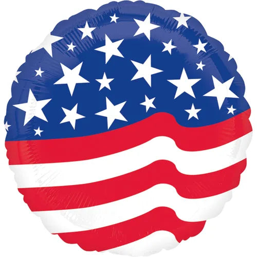 Stars & Stripes Flag Round