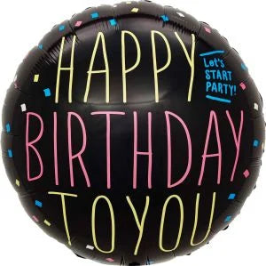 HBD Neon Lets Party