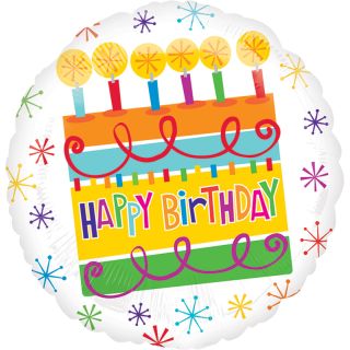 Happy Birthday Cake Balloon