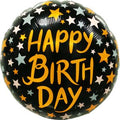 HBD Gold & Silver Stars
