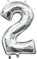 Silver Number 2 Balloon