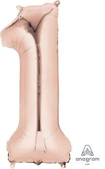 Rose Gold Number 1 Balloon