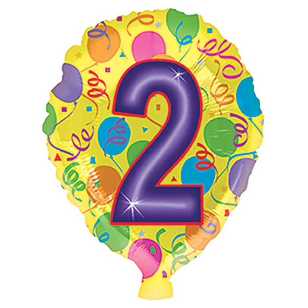 Number 2 Balloon Shape