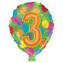 Number 3 Balloon Shape