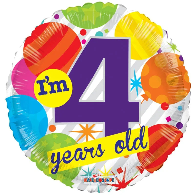 I'm 4 Years Old Balloon