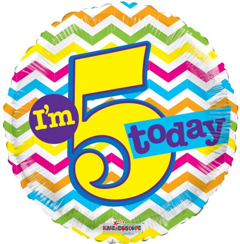 I'm 5 Today Balloon