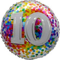 Rainbow Confetti 10 Balloon