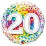 Rainbow Confetti 20 Balloon