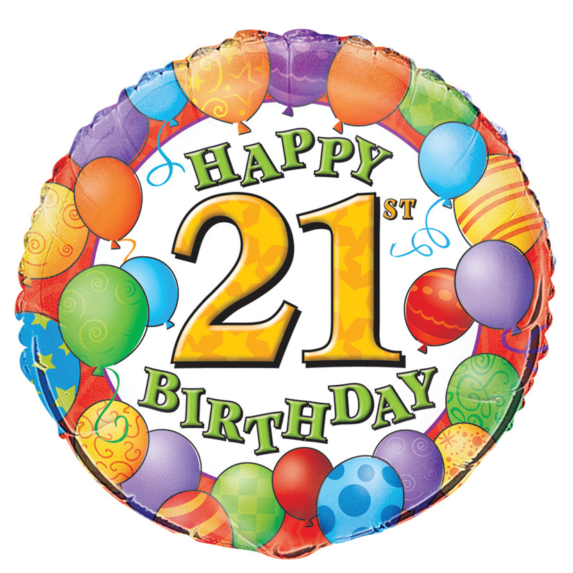 21st Birthday Balloons