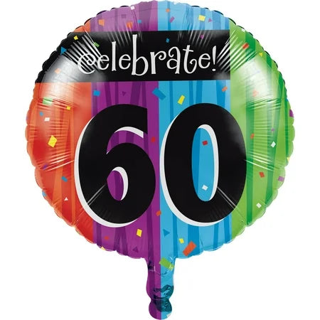 60 Milestone Birthday Balloon