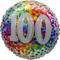 Rainbow Confetti 100 Balloon