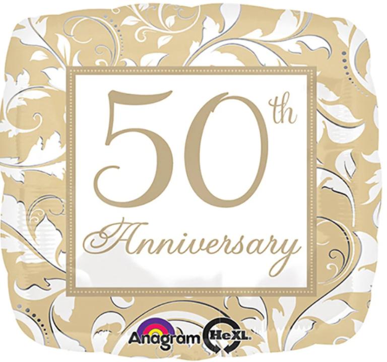 Gold Elegant 50th Anniversary