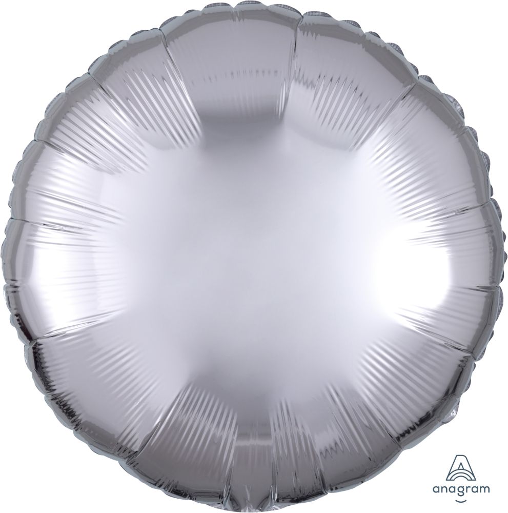 Silver Round Foil Balloon