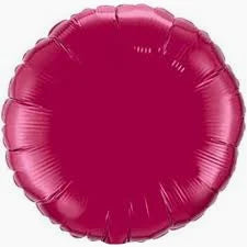 Burgundy Round Balloon