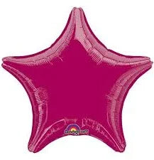 Burgundy Star Balloon