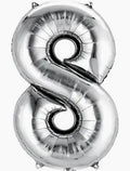 Silver #8 Balloon