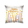 Birthday Stars & Candles Square