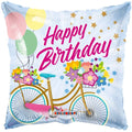 Springtime Birthday Celebration Square Pillow