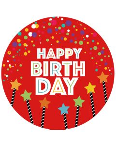 Big Birthday Letters Red