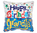 Happy Birthday Grandpa Square Balloon
