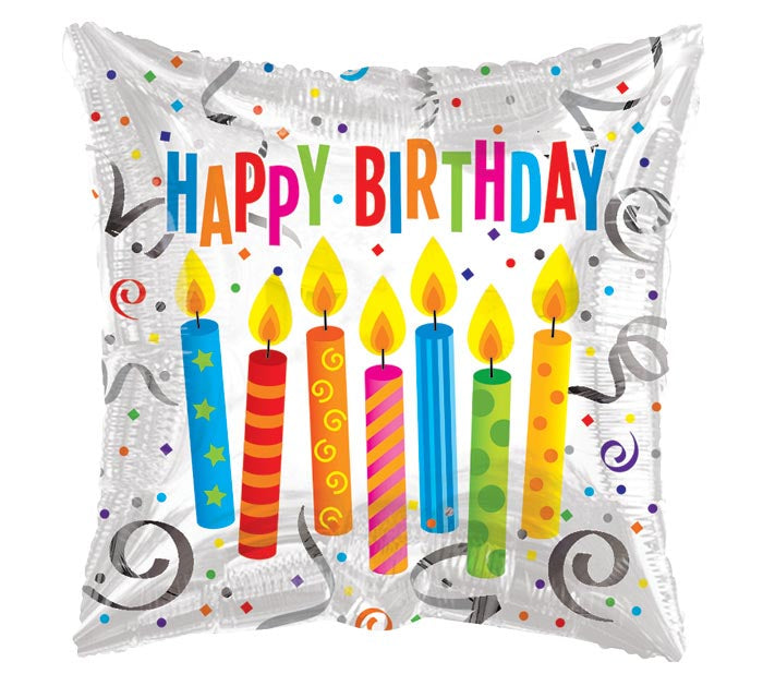 Birthday Candles On Square