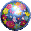 Spring Butterflies & Flowers Blue