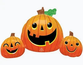 Smiley Pumpkin Trio