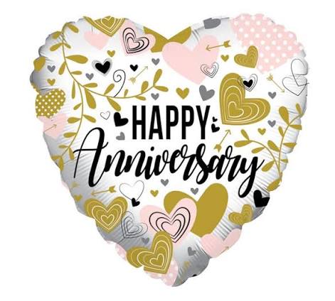 Anniversary Metallic Hearts