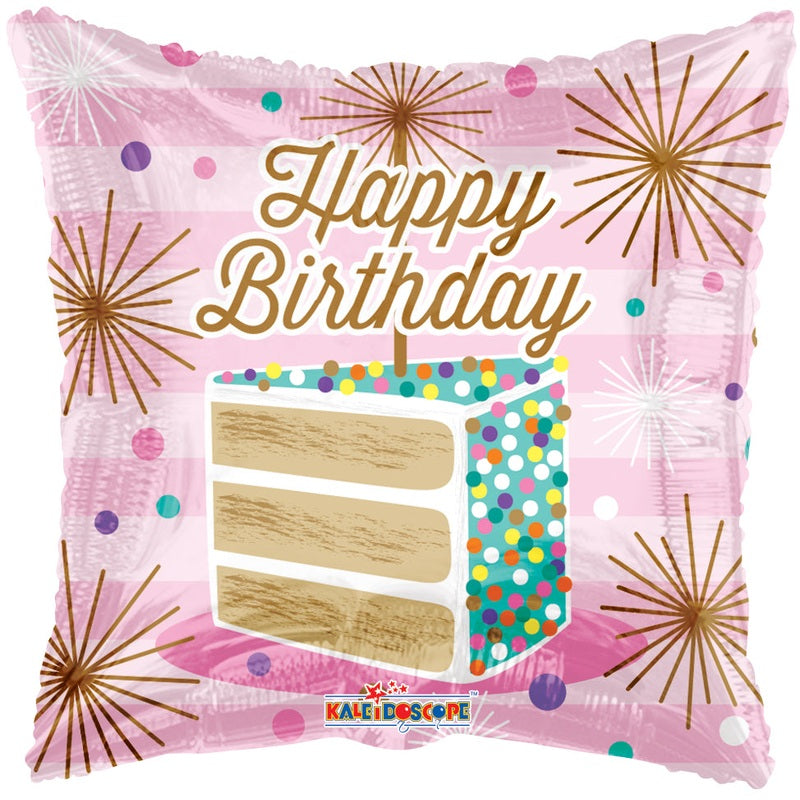 HBD Slice of Cake Square