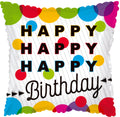 Happy Happy Happy Birthday Balloon
